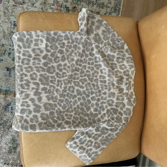 Zara leopard print round neck short sleeve sheer top. Brand new. Never worn. - Picture 4 of 4